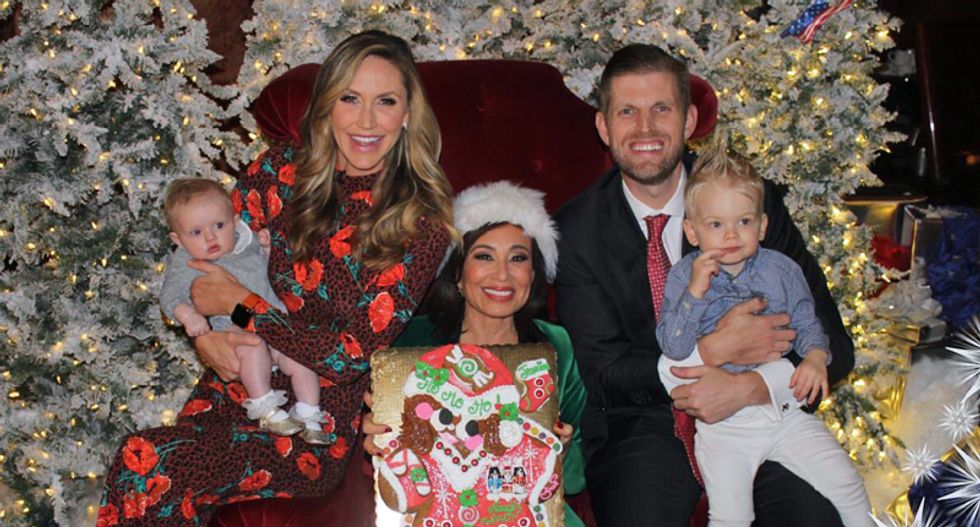 ‘You can say Merry Christmas again’: Lara and Eric Trump declare victory in the War on Christmas