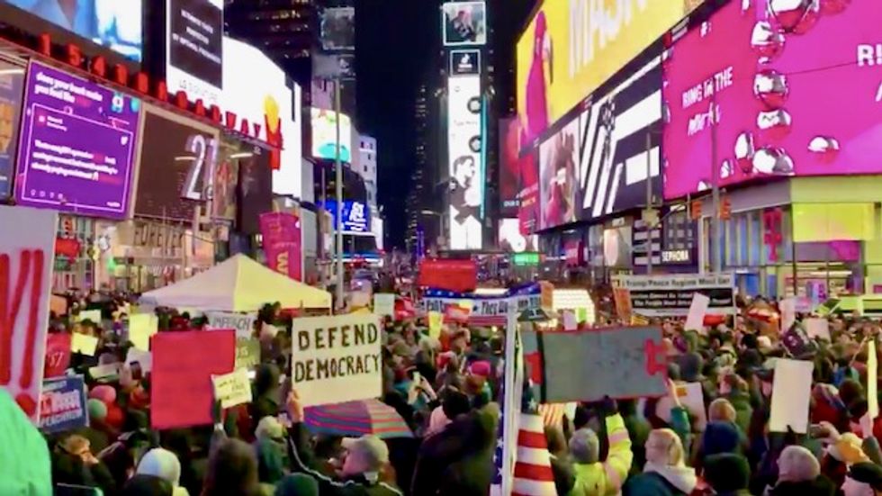 Hundreds of thousands take to streets in all 50 states with a simple message for Congress: 'Time to impeach and remove Trump'