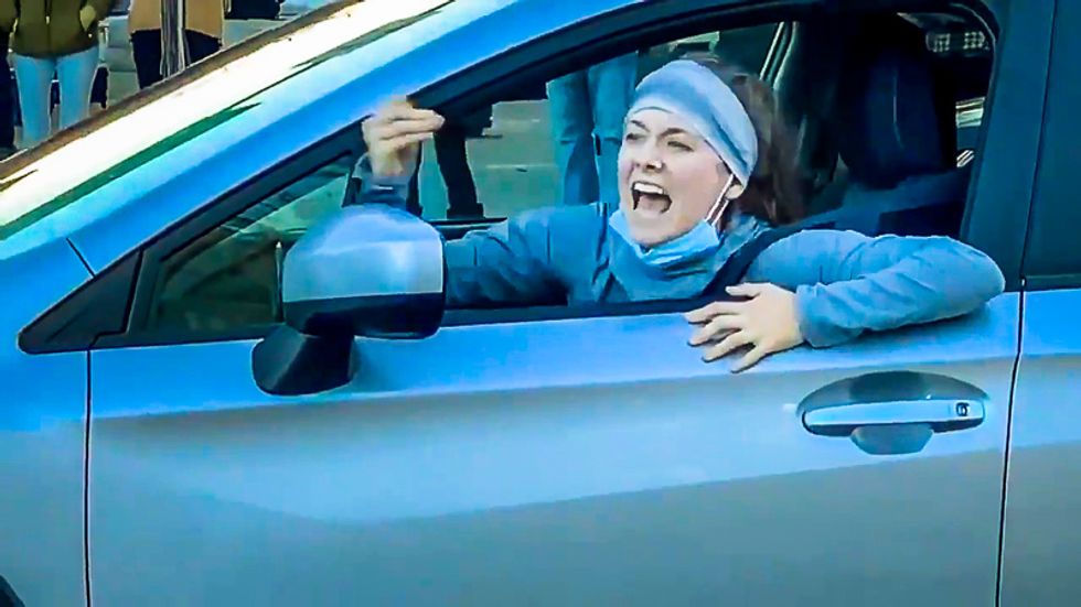 Oregon teacher unloads on anti-lockdown protesters: 'My students' families are dying!'