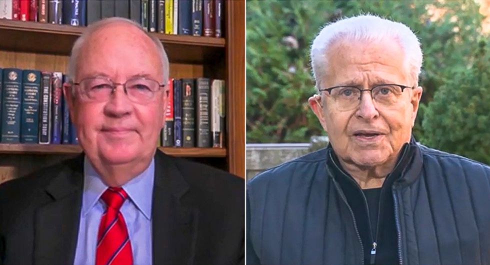 Lawrence Tribe calls Ken Starr a liar to his face: 'It's nothing like Bush v. Gore'