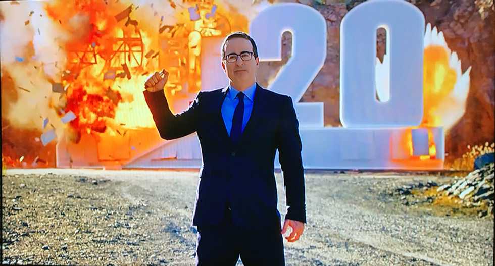 John Oliver shows 2020 exactly what he thinks of it