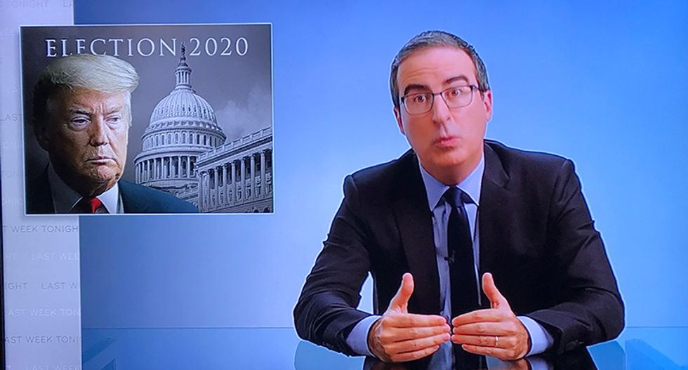 John Oliver details just how weak Trump's claim is that he 'won' -- then he humiliates actor Jon Voight