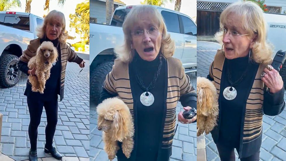 White woman with Taser threatens family: 'You're acting like Black people and you shouldn't'