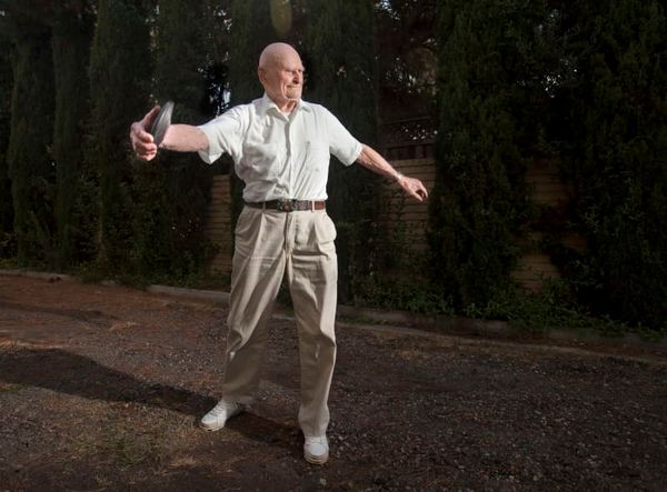 Man who set track records as a centenarian dies at 105