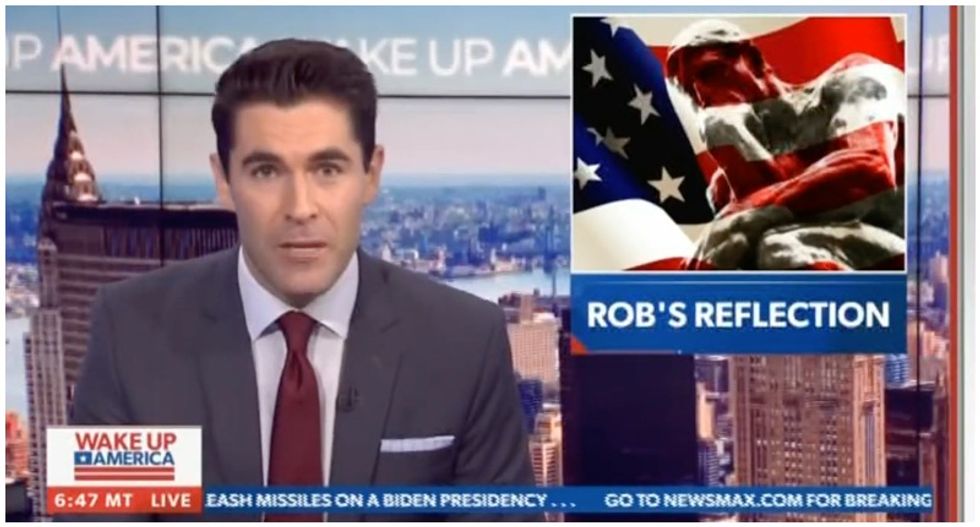 Election-doubting Newsmax host rants about not being a ‘psychopath’ before segment on Thanksgiving leftovers