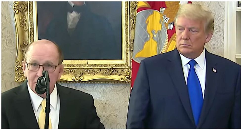 WATCH: Legendary wrestler tells Trump he'd have 'no chance' in a match -- then Trump awkwardly bails on him