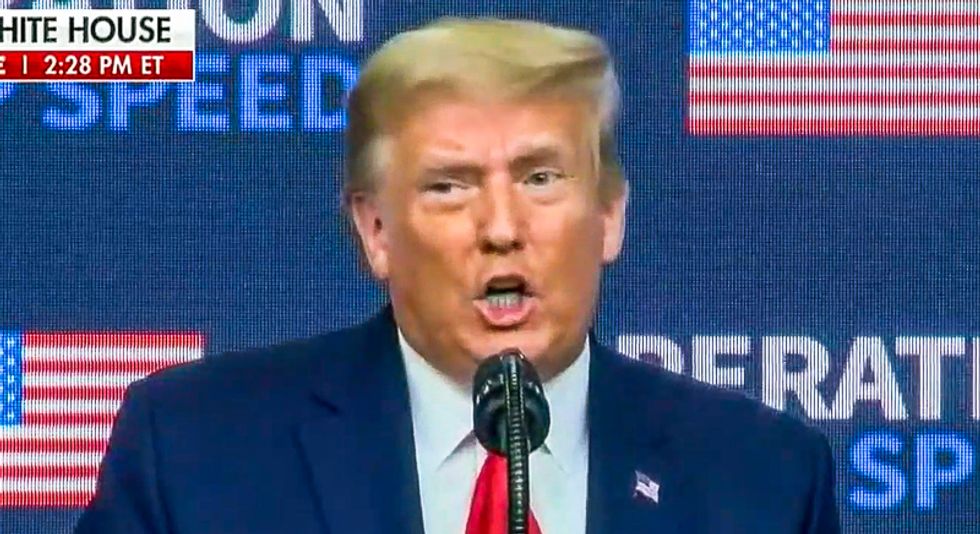 Trump derails vaccine summit with lie-filled election rant: 'We were rewarded with a victory'
