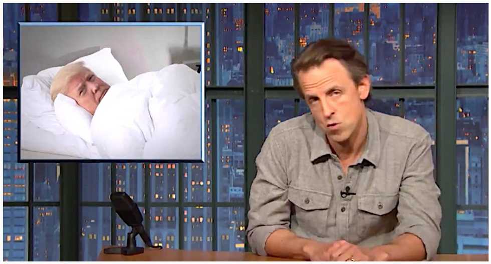 WATCH: Seth Meyers wonders what Trump's been doing since he's been so quiet since his election loss