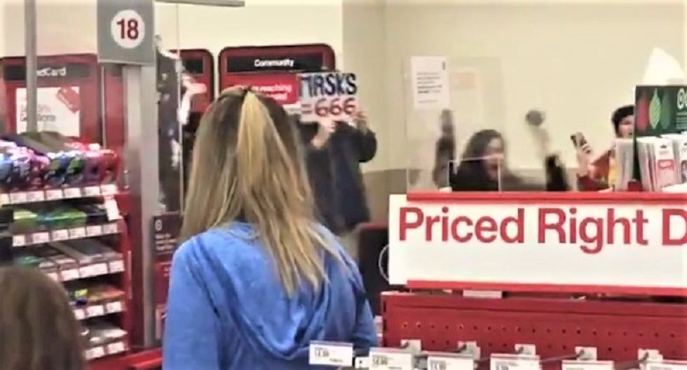 WATCH: Anti-maskers invade Arizona Target -- and one claims masks are a tool of Satan