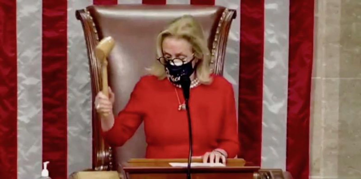 'Merry... Christmas': Watch Rep. Debbie Dingell drop House gavel in disgust over GOP's COVID-19 cruelty