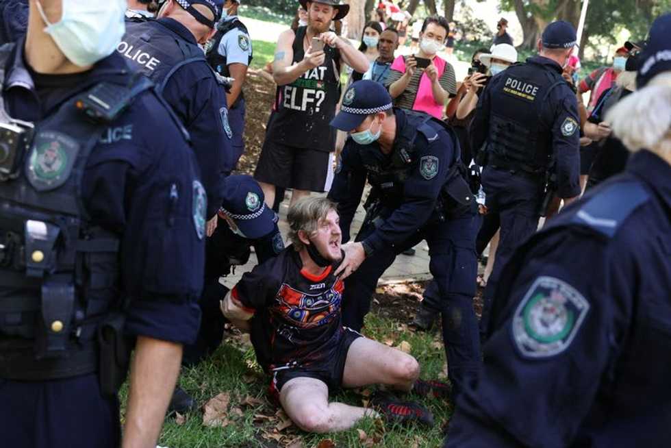 Five arrested as Australia Day protests draw thousands