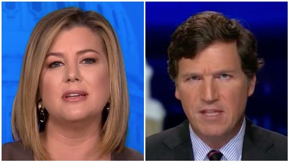 CNN host shreds Tucker Carlson for defending Marjorie Taylor Greene’s unhinged conspiracy theories