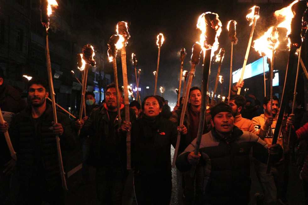 Scores arrested in strike against parliament dissolution in Nepal