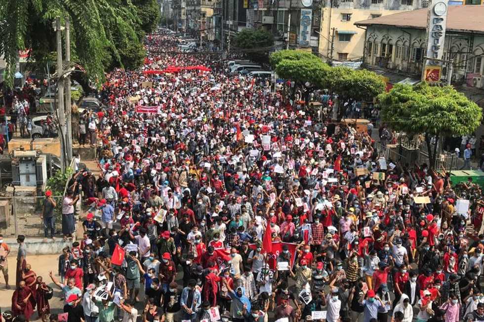 After a decade of change in Myanmar, fear of the past drives anti-coup protests
