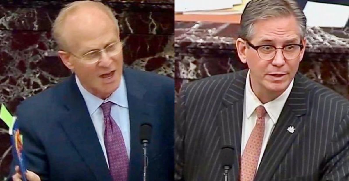 ‘Just rambled on and on and on’: Republican senators slam Trump impeachment attorneys