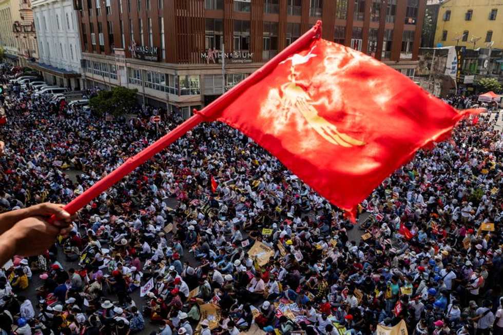 Myanmar junta targets paralyzing strikes, as arrests near 500