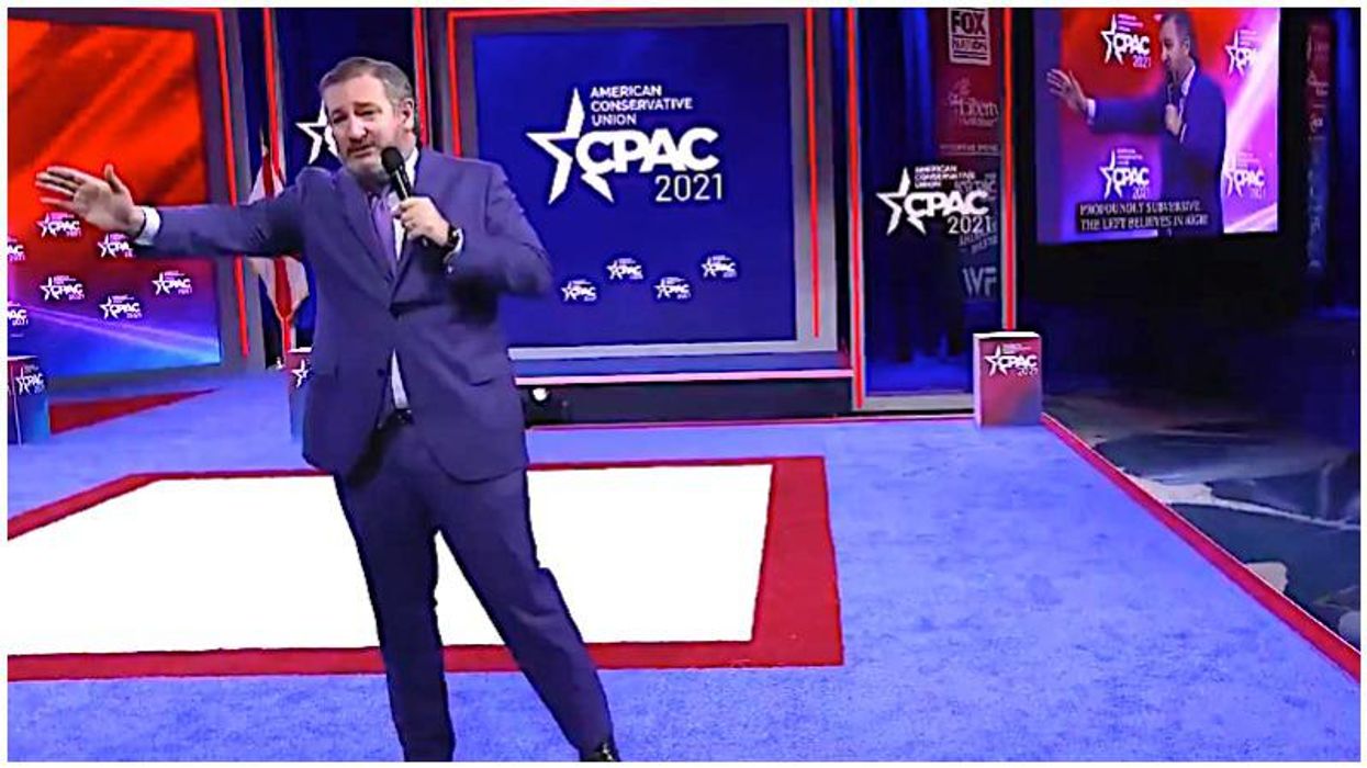 ‘Unhinged lunatic’: Ted Cruz mocked after 'embarrassing' himself with bizarrely over-the-top CPAC rant