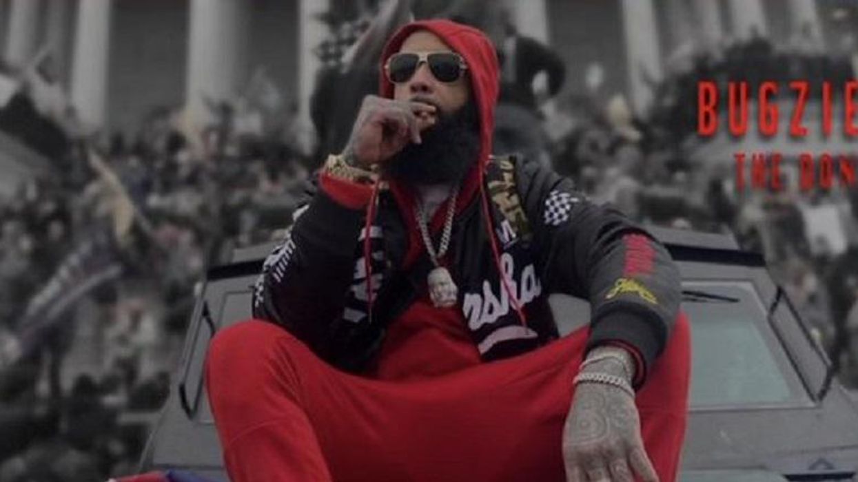Capitol intruder used photo of himself at MAGA riots to promote his rap album: feds