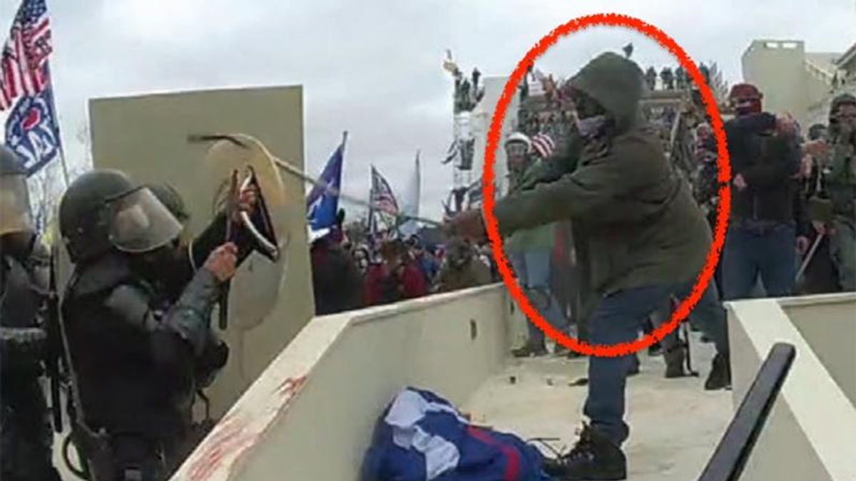 Man who beat police with poles at the Capitol just wanted them to understand 'I'm for you'