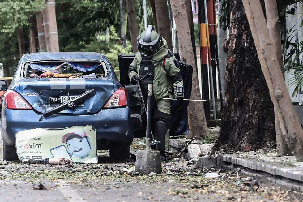 Police say blast outside Indonesian church is suspected bombing
