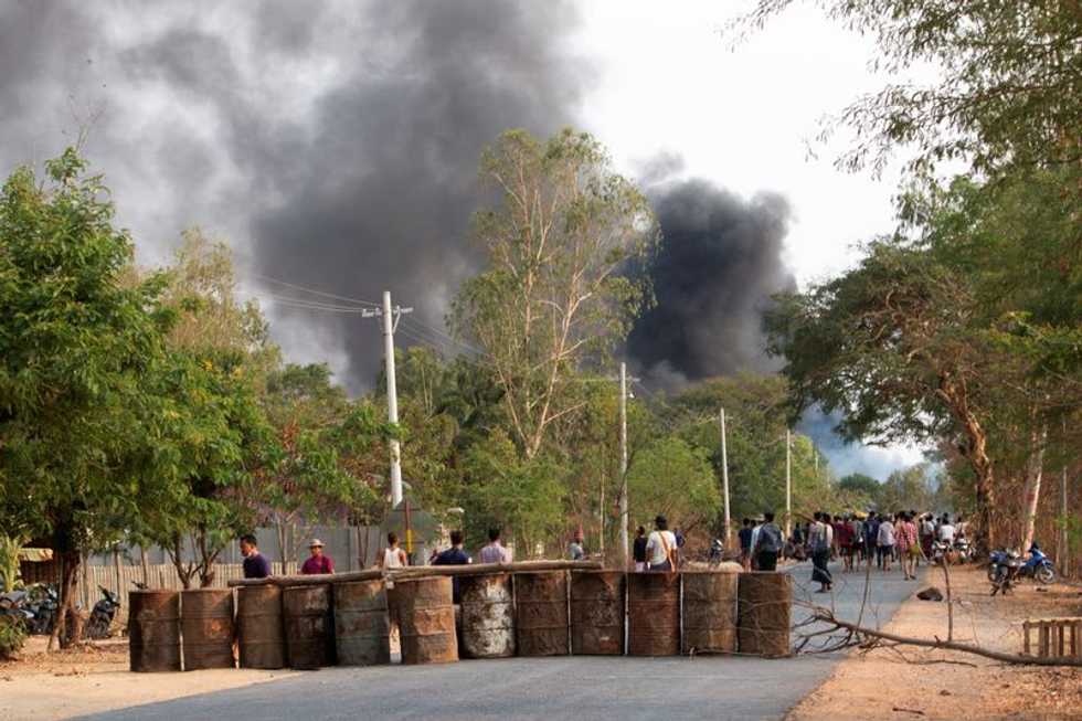 Myanmar security forces with rifle grenades kill over 80 protesters - monitoring group