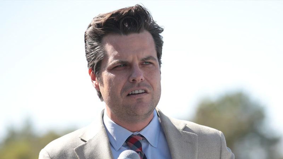 It sure seems like Matt Gaetz was preparing to get caught at something