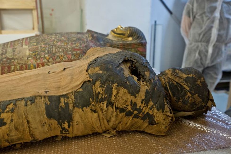 Polish scientists discover ancient Egyptian mummy was pregnant woman
