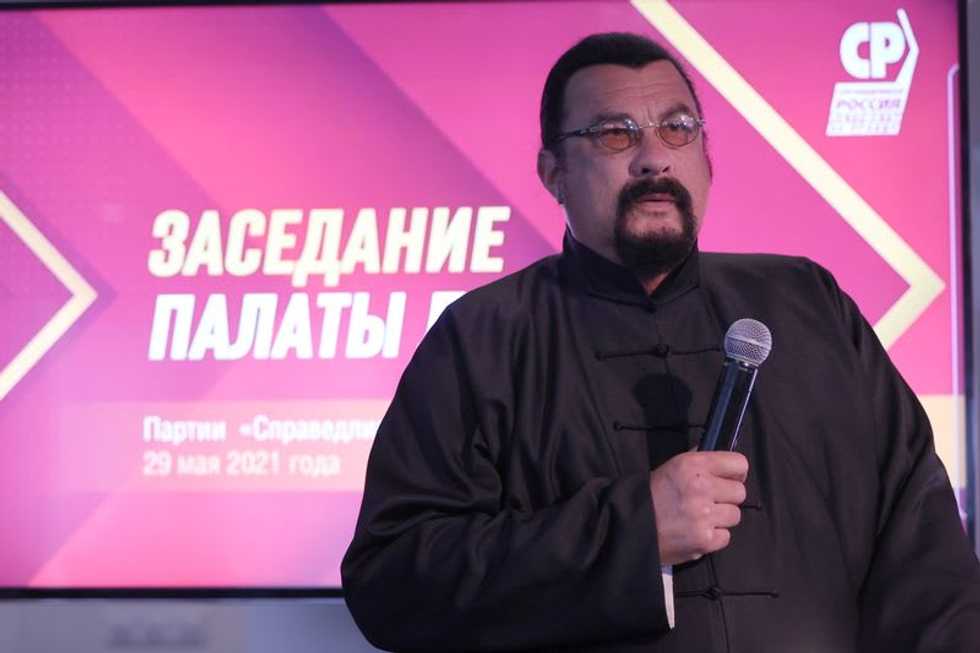 Hollywood actor Steven Seagal joins pro-Kremlin party -- and proposes tougher laws