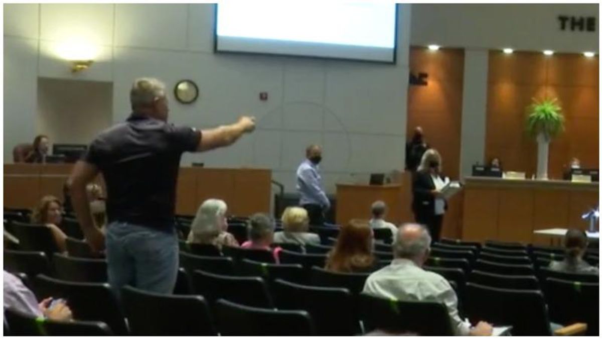 WATCH: Florida school board meeting goes off the rails as furious parents claim textbooks are part of ‘a Marxist revolution’