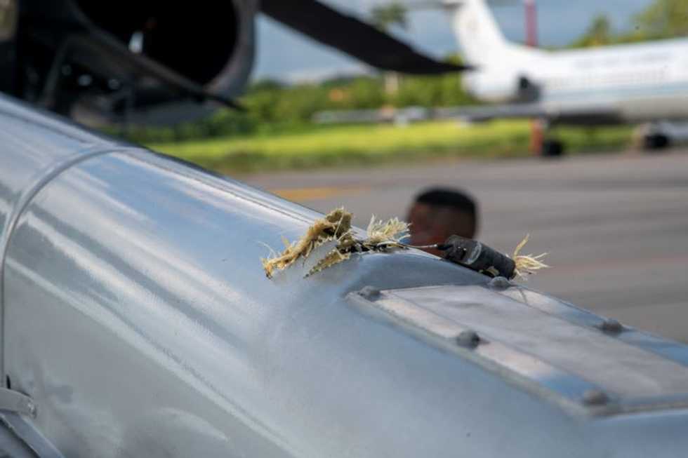 Helicopter carrying Colombia's President Duque struck by bullets in attack