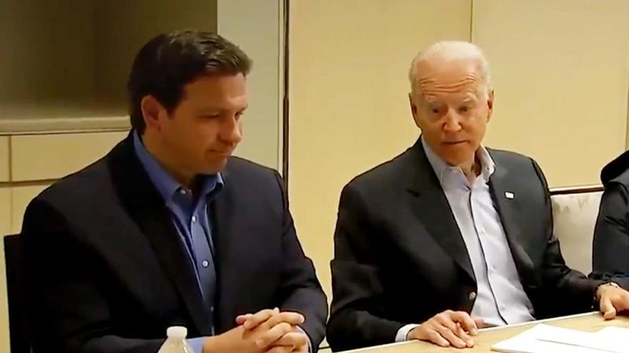 Trump supporters seethe after 'cuck' Ron DeSantis thanks Joe Biden for help on Surfside condo disaster