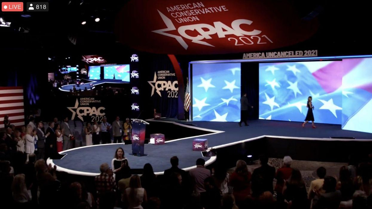 The CPAC Dallas stage looks like a massive phallic symbol -- and people can't stop laughing