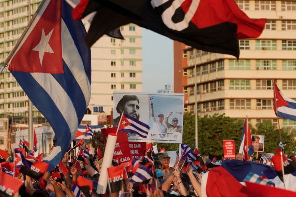 Cuban government holds mass rally in Havana after protests