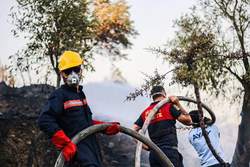 Villager speaks of 'hell on earth' as Turkey battles wildfires