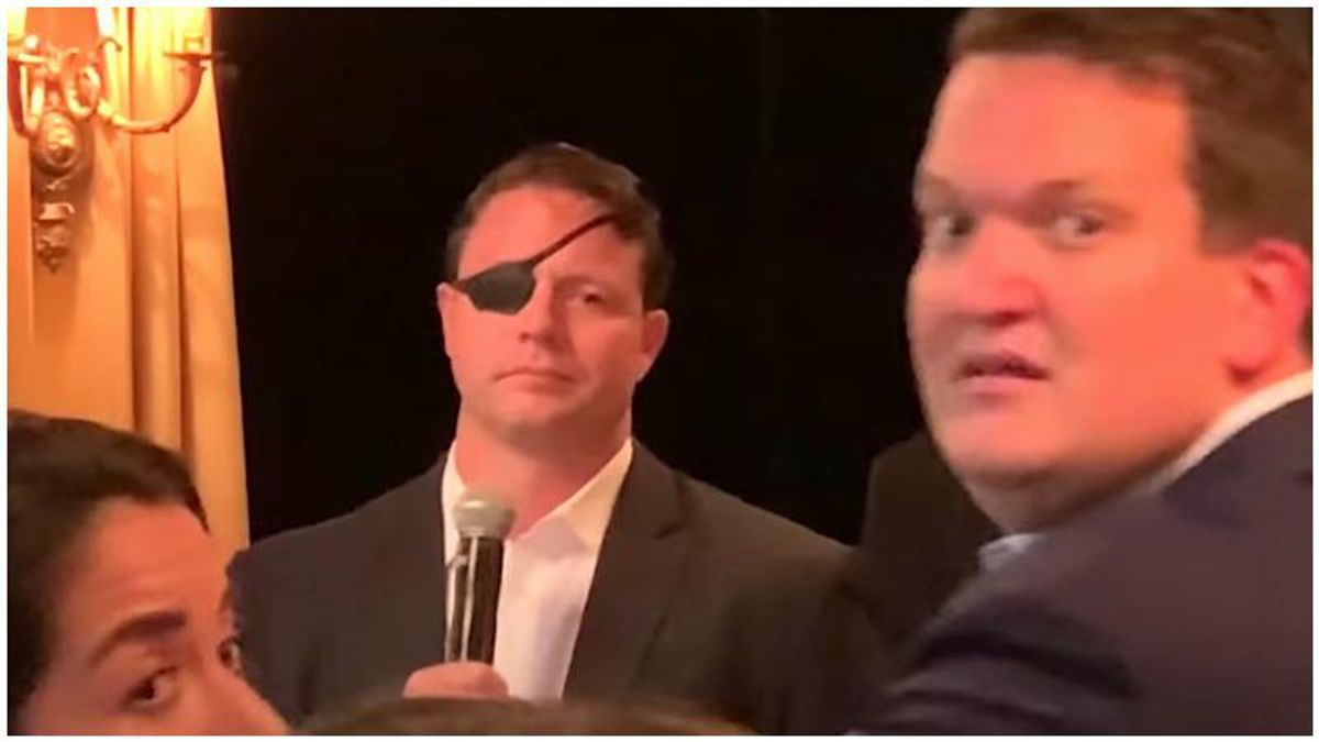 WATCH: Dan Crenshaw gets heckled at GOP fundraiser after saying the 2020 election wasn't stolen from Trump