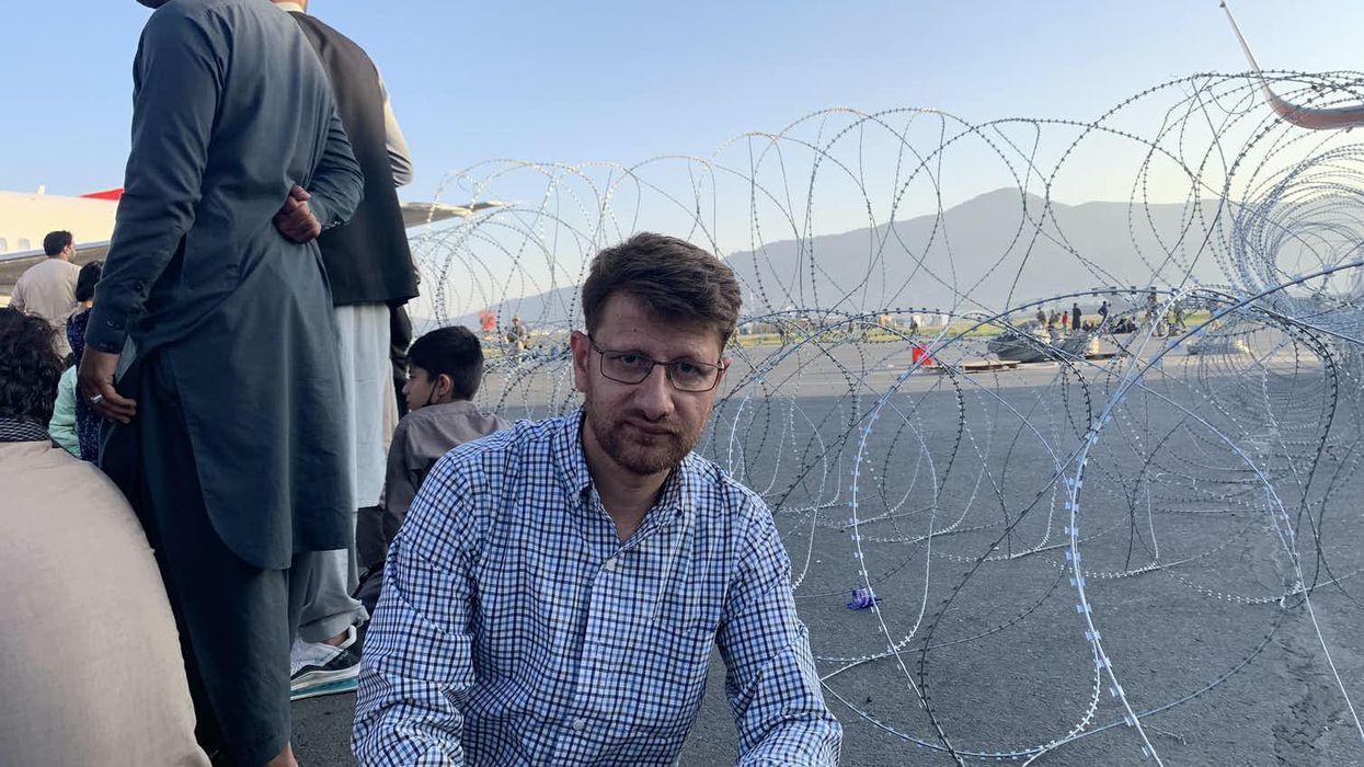 An Afghan American scholar describes his fear-filled journey from the chaos at Kabul airport to a plane bound for home in the US