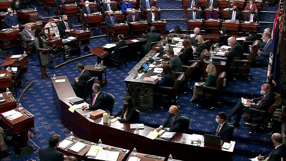 Senate referee in spotlight as Democrats pursue major spending