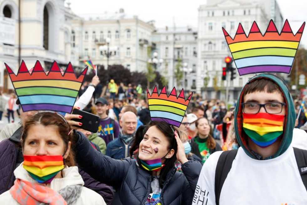 Thousands march for LGBTQ+ rights in Ukraine despite some opposition
