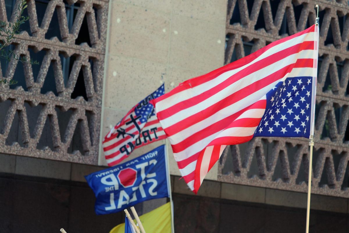Arizona 'Justice for J6' rally draws small crowd of extremists -- and GOP officials