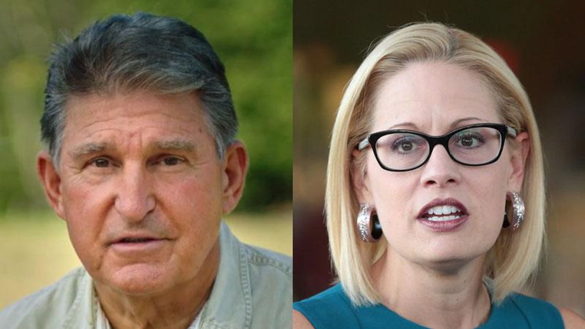 Manchin and Sinema finally feel the heat as Democrats battle over Biden's agenda