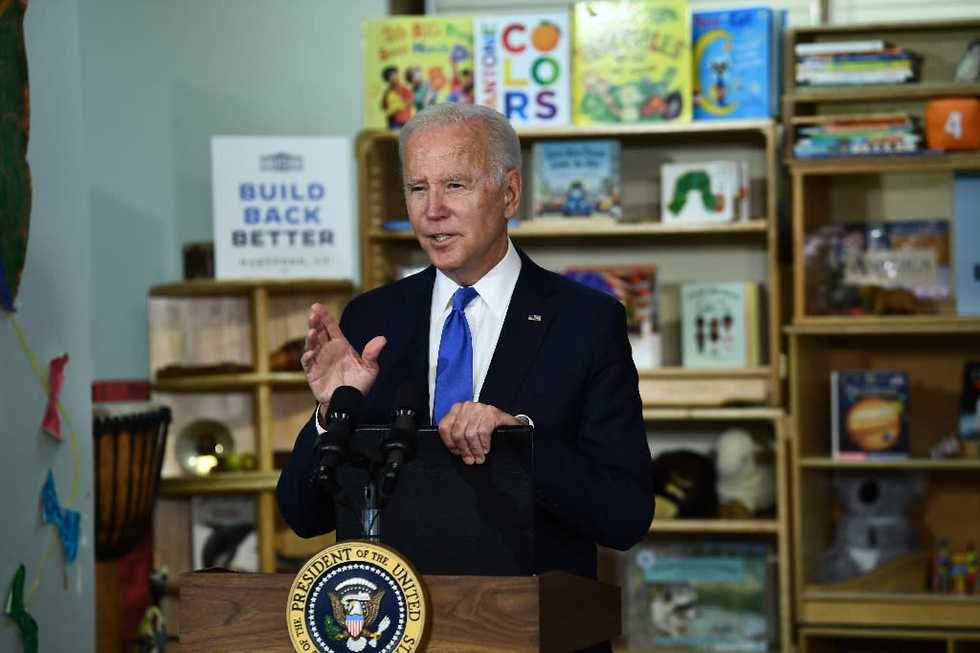 Biden recalls single parenthood struggle in child care pitch