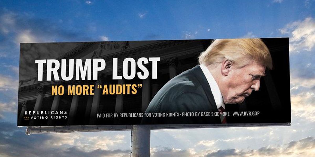 'You lost': Billboards by 'leftist vermin' target Trump at South Carolina event