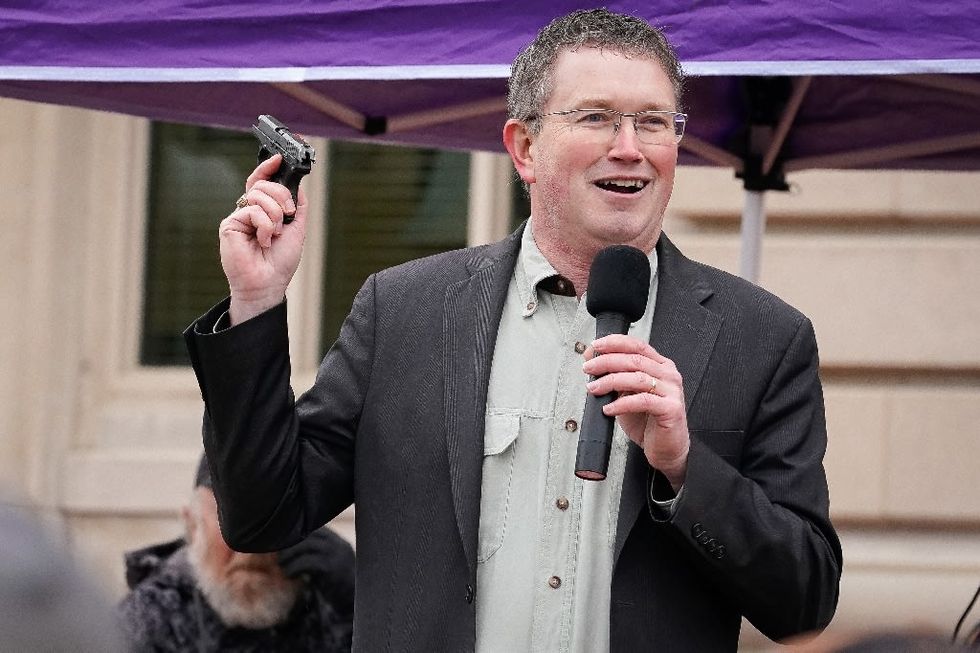 Thomas Massie slammed for gun-toting Christmas tweet after school shooting