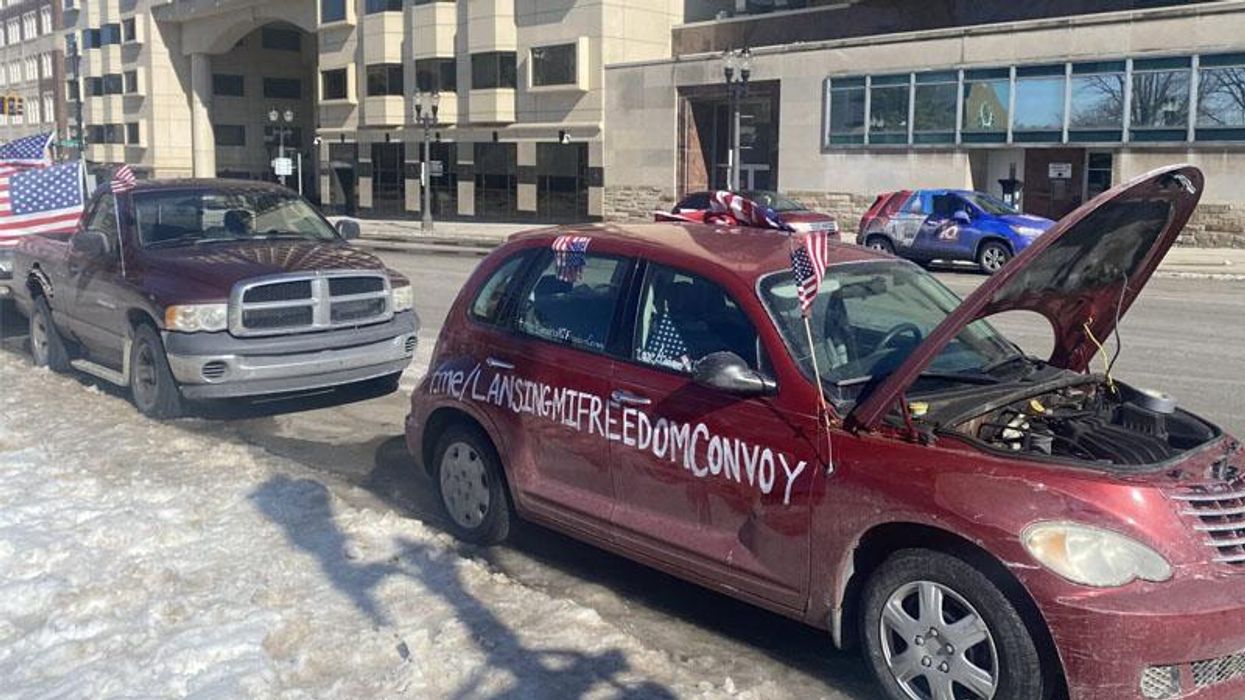 Right-wing Michigan 'convoy' fizzles as few show up to protest election results and COVID-19 mandates