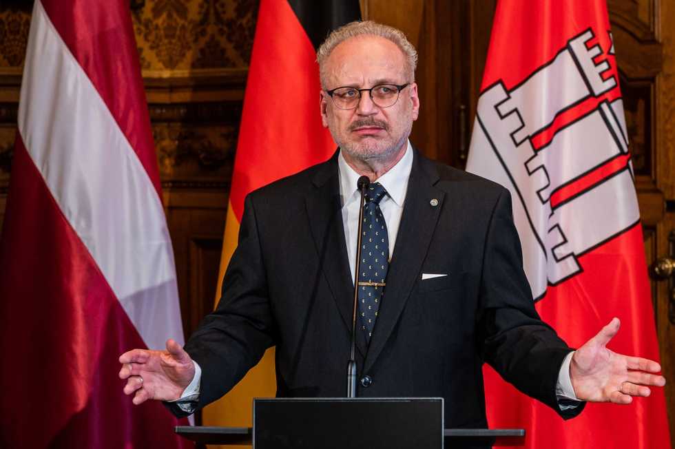 Latvia's president calls for Russia to be isolated like North Korea