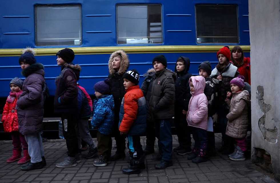'They're so young': Residents of Ukrainian orphanage flee to safety