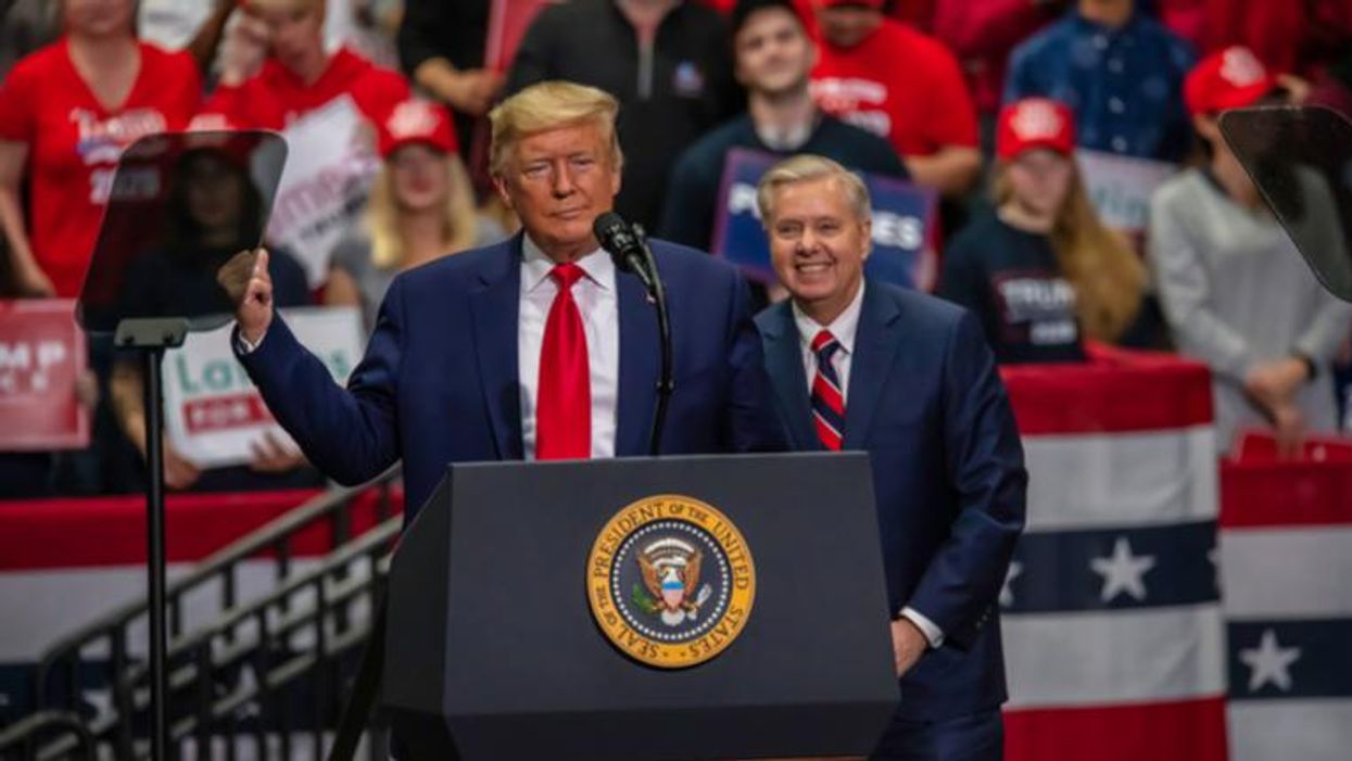 Top Republicans split from Trump as they adopt an aggressive stance against Russia