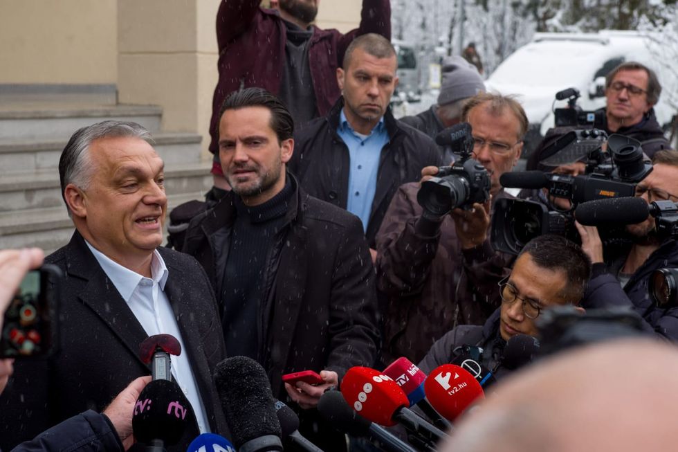 Orbán expresses confidence as he casts his vote in Hungarian election