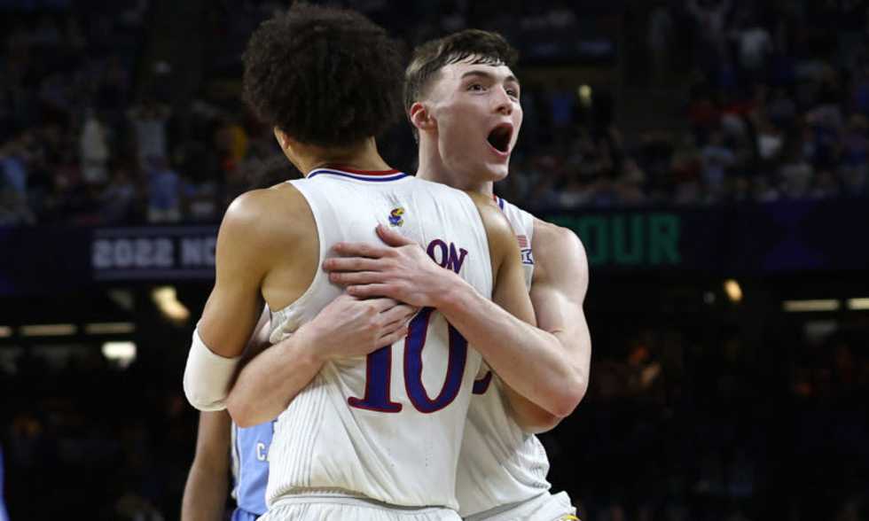 University of Kansas wins NCAA mens basketball National Championship with largest comeback in history