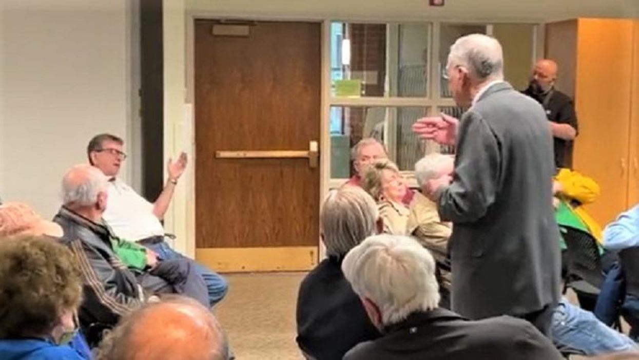 WATCH: Iowa man babbles to Chuck Grassley about Putin wanting to stop Ukraine's 'pedophilia' and 'biolabs'